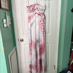 Guess Marciano Pink and Blue Dress
